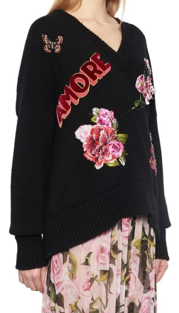 Amore Embroidered Sweater
