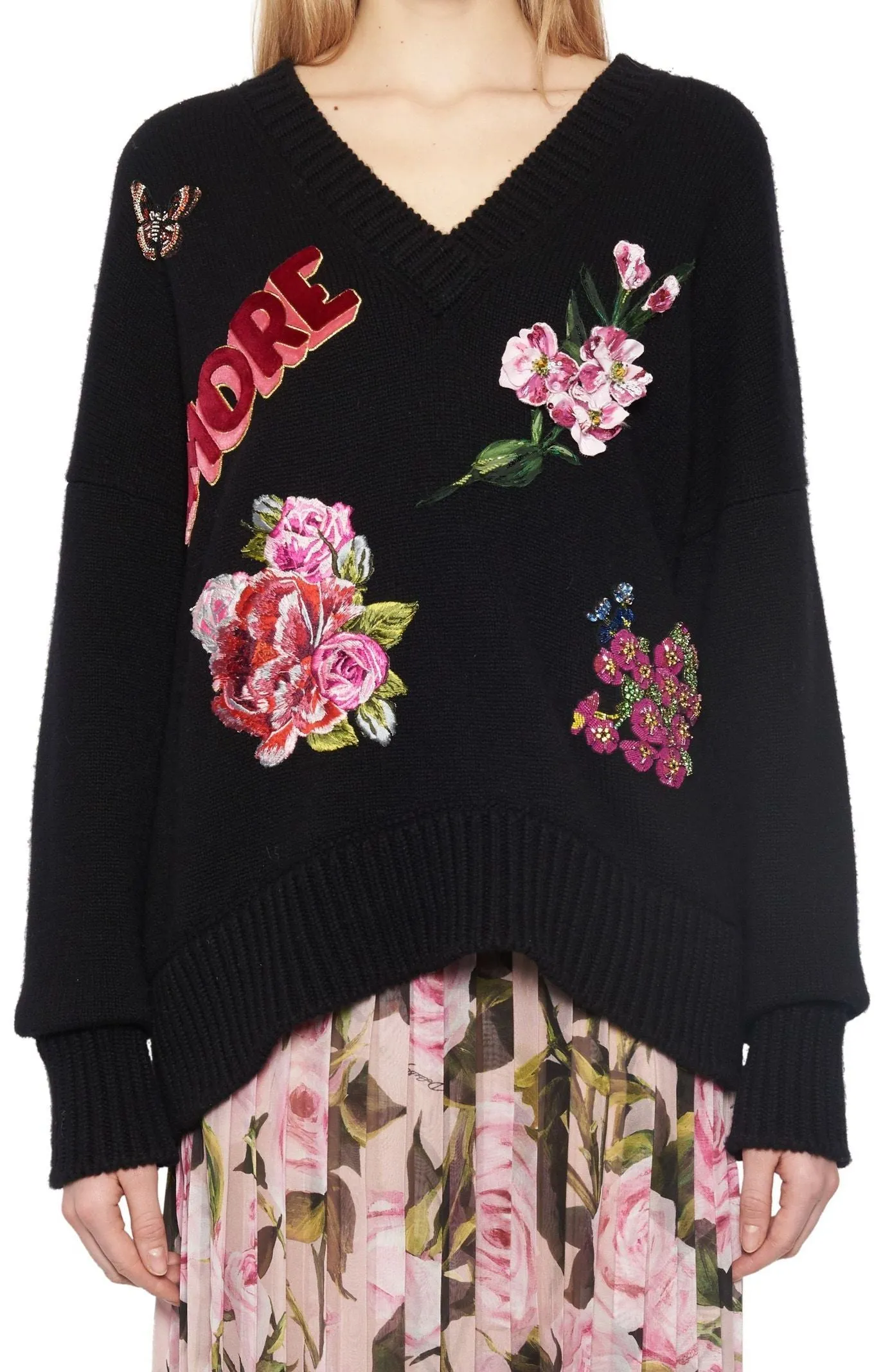 Amore Embroidered Sweater