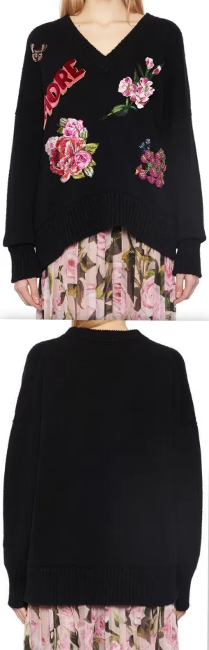 Amore Embroidered Sweater