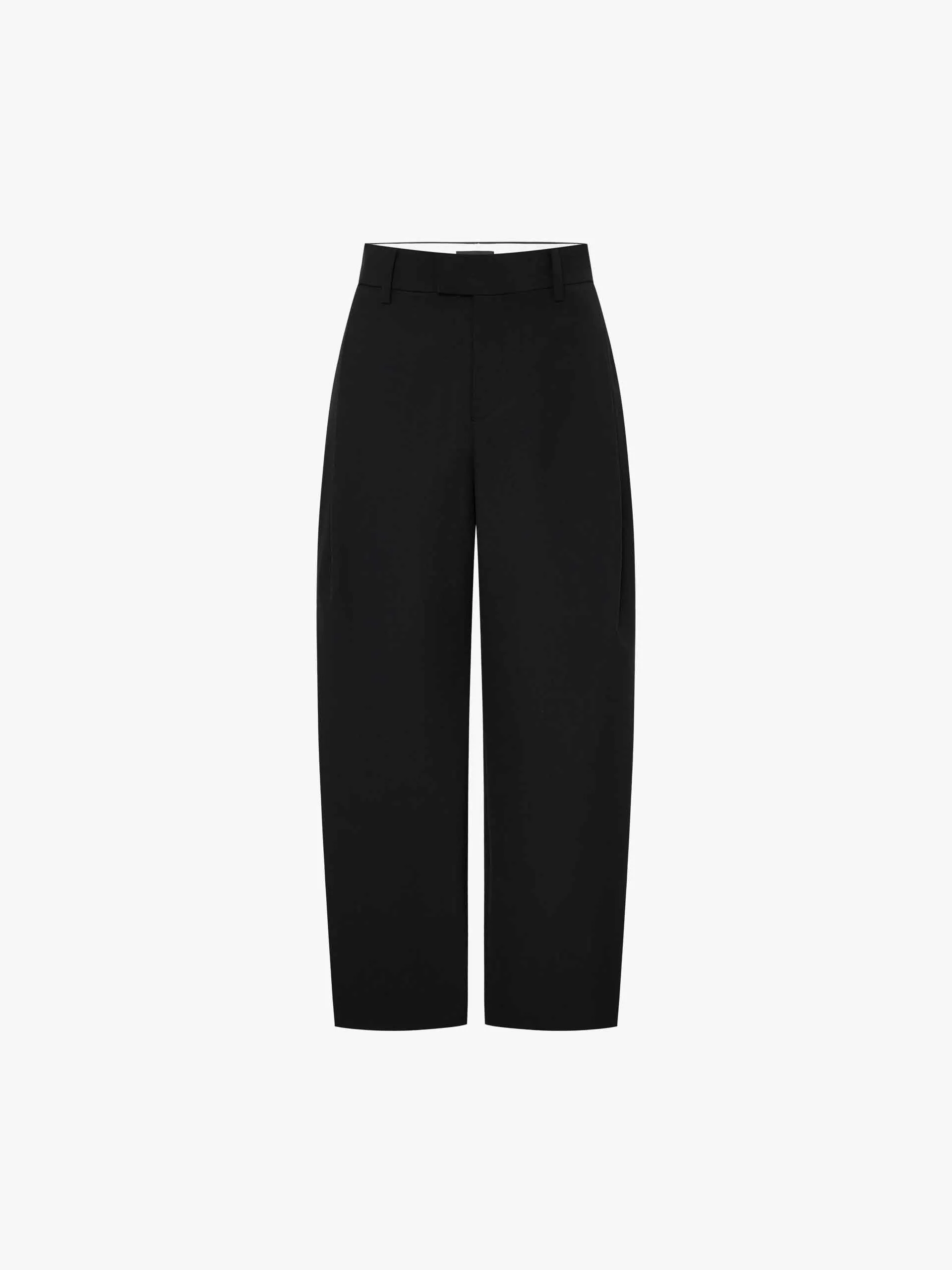 Black Tapered Leg Trousers