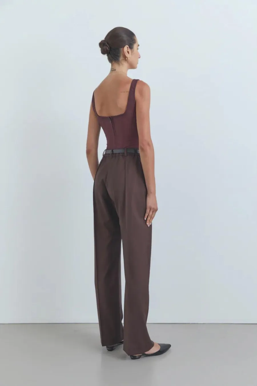 Bramwell Wool Trouser Oxblood