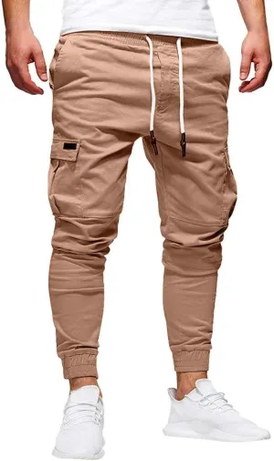Cargo Pants for Men Big and Tall Baggy Pants with Zipper Pockets Man's Lightweight Hiking Ripstop Cargo Pants Regular