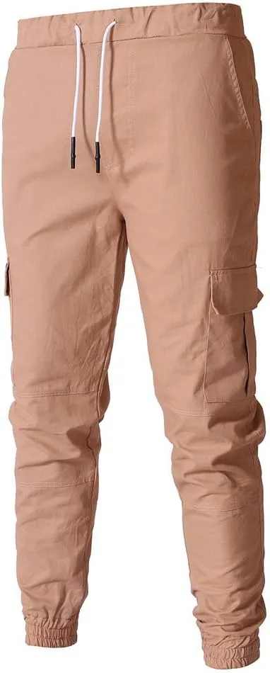 Cargo Pants for Men Big and Tall Baggy Pants with Zipper Pockets Man's Lightweight Hiking Ripstop Cargo Pants Regular