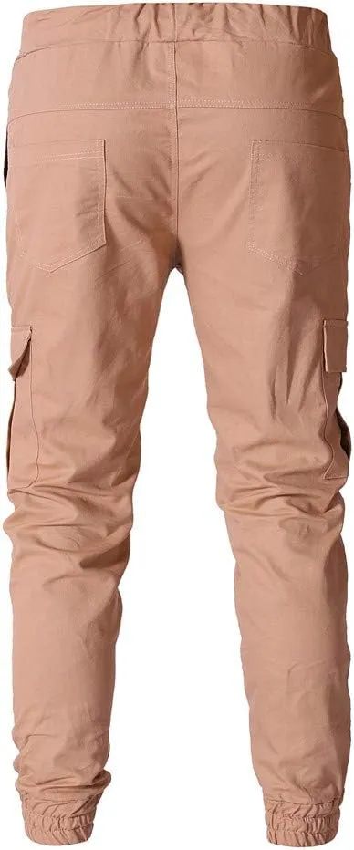 Cargo Pants for Men Big and Tall Baggy Pants with Zipper Pockets Man's Lightweight Hiking Ripstop Cargo Pants Regular