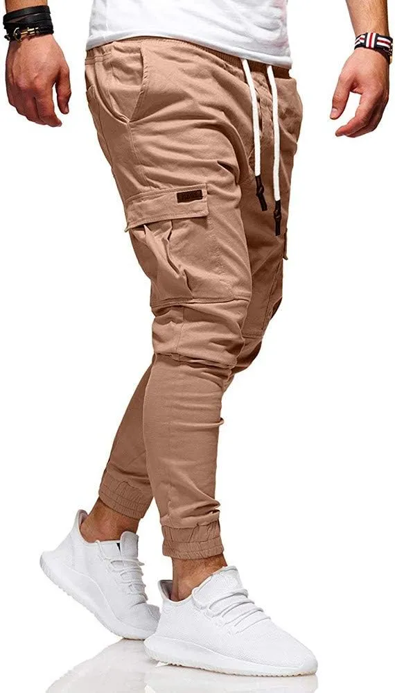 Cargo Pants for Men Big and Tall Baggy Pants with Zipper Pockets Man's Lightweight Hiking Ripstop Cargo Pants Regular