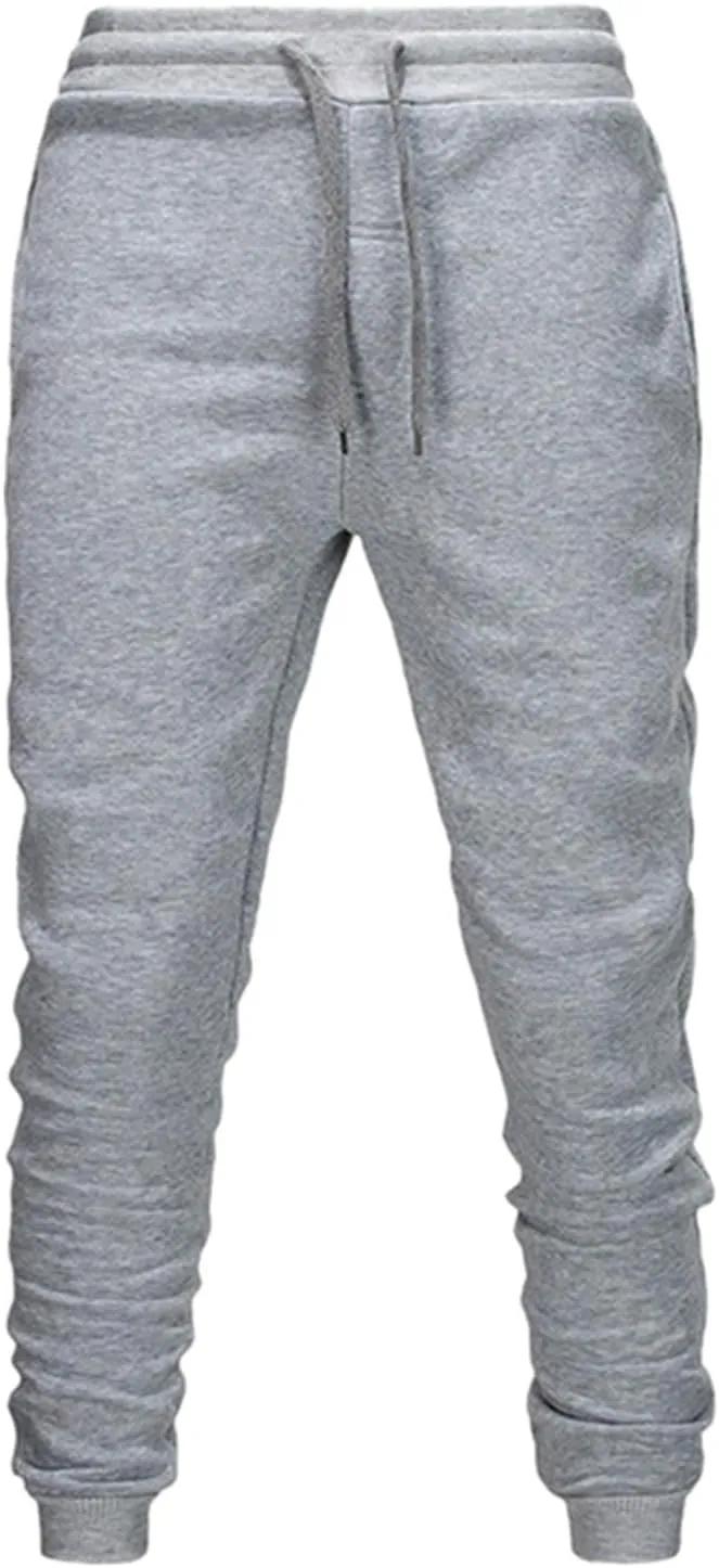 Cargo Pants for Men Relaxed Fit Elastic Joggers Casual Trousers Sweatpants Men's Cargo Fleece Sweatpants Drawstring