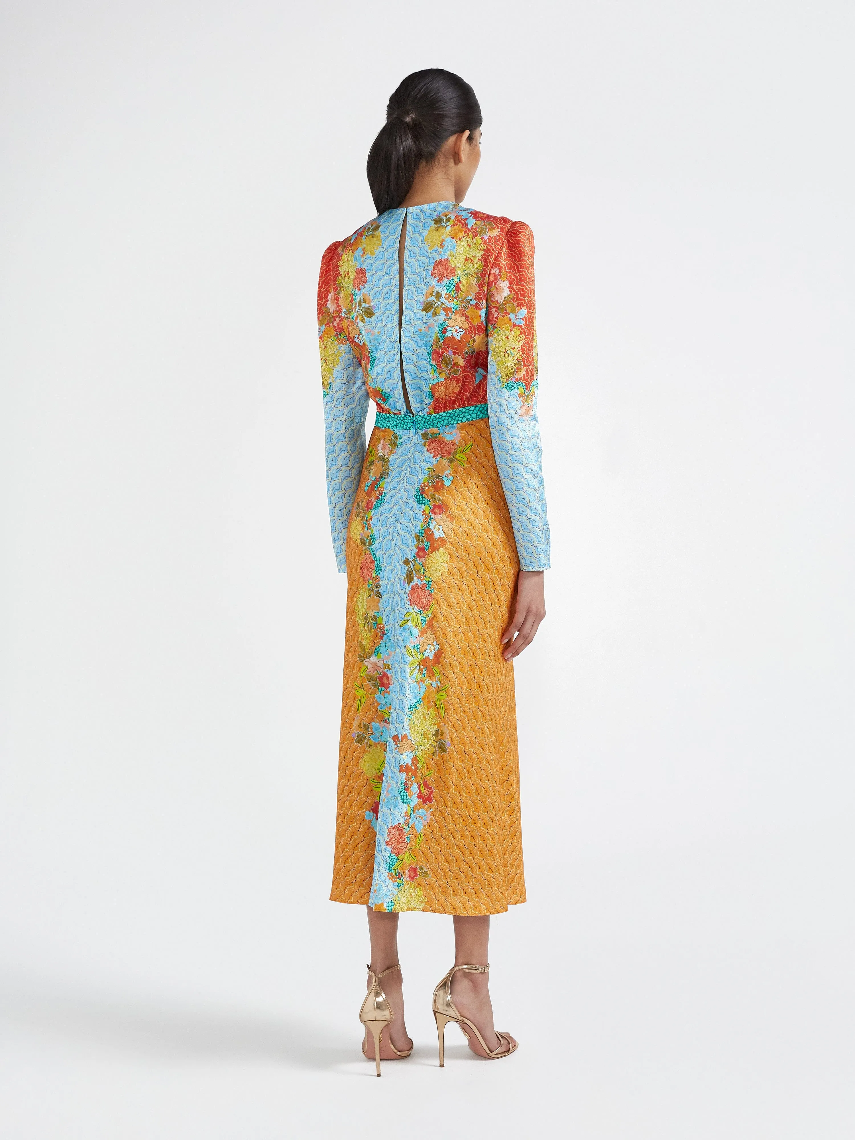 Claudia Midi Dress Florentina Cloud