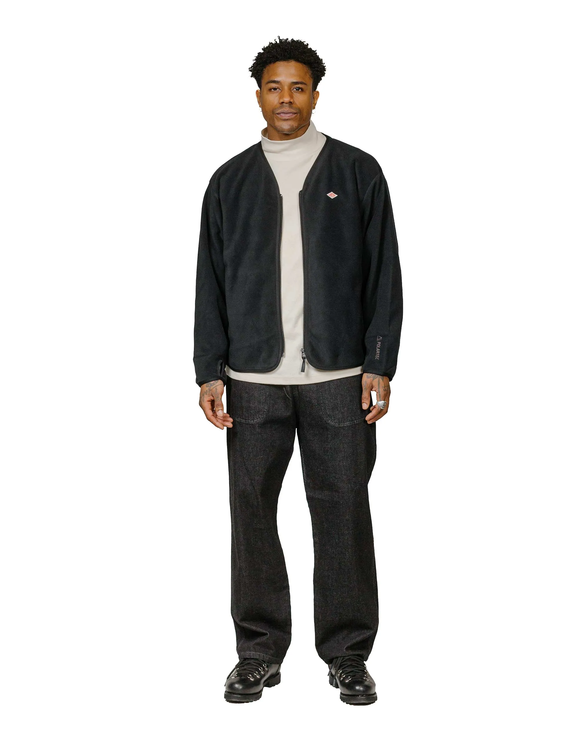 Danton Polartec Fleece Zip Jacket Black