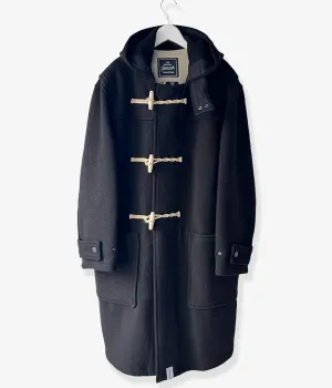 DESCENDANT/MONTY WOOL COAT GLOVERALL (BLACK)