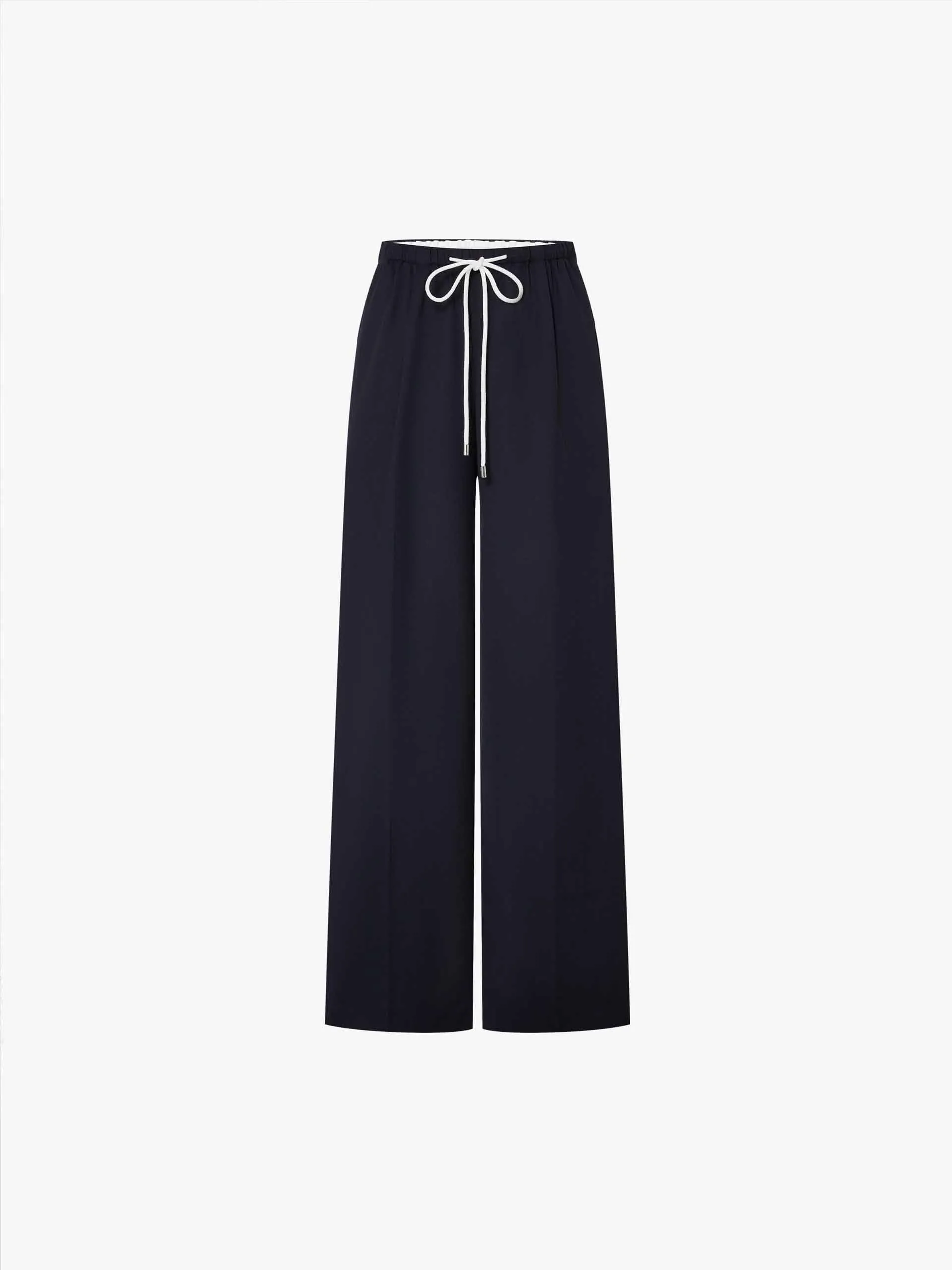 Drawstring Straight Cut Trousers