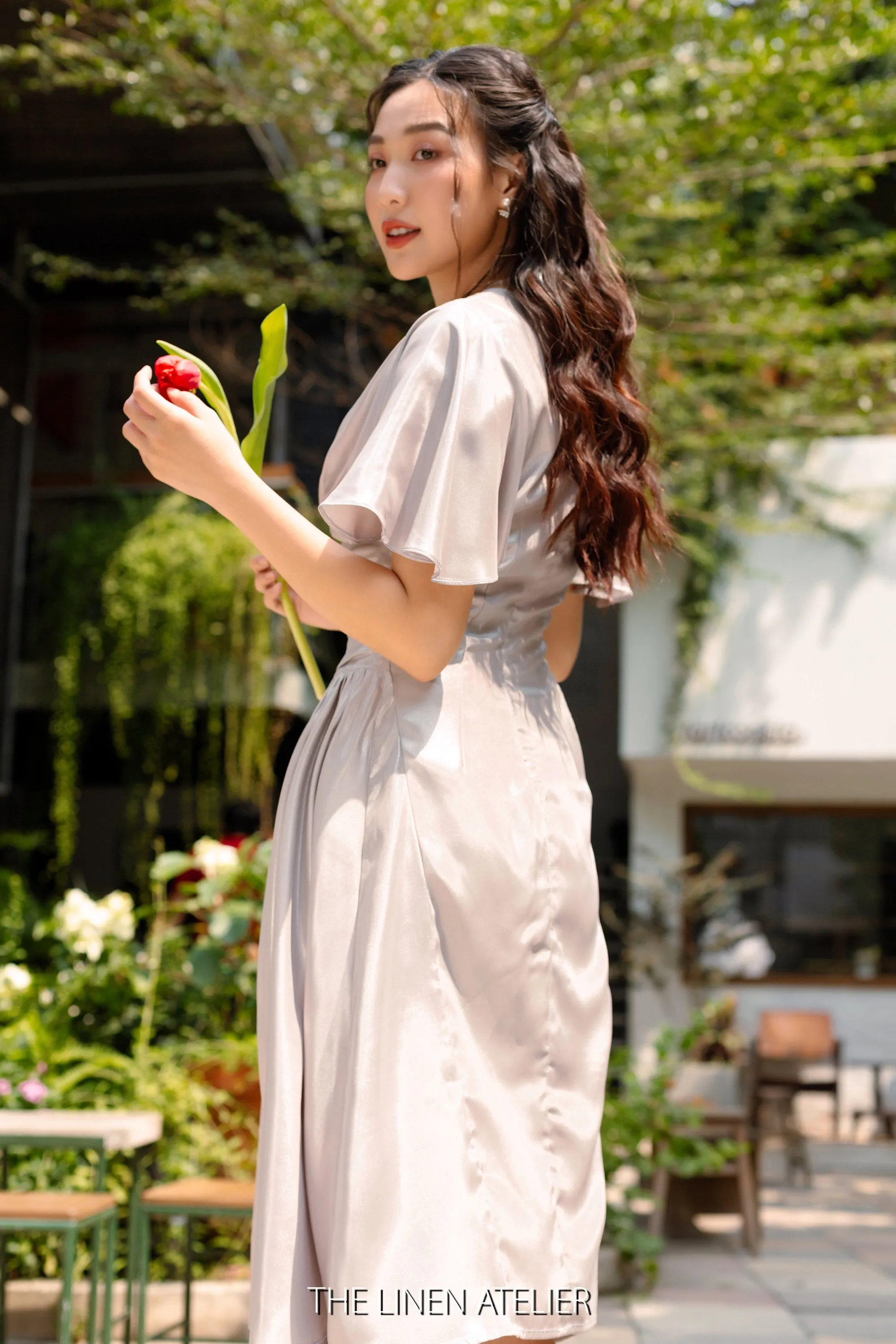 FRANCES Ruched Formal Dress