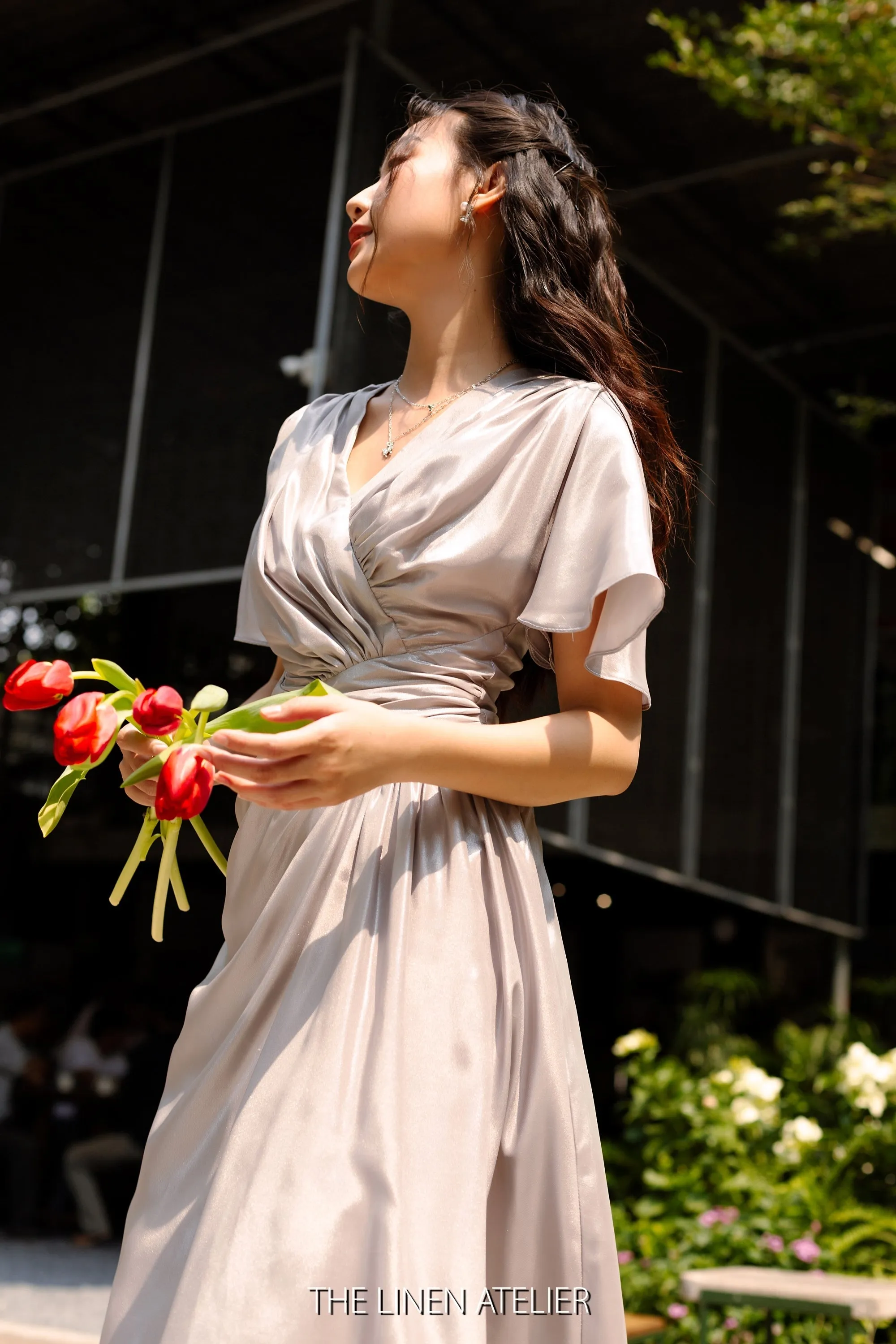 FRANCES Ruched Formal Dress