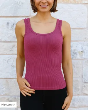 Grace & Lace Brami Tank || Berry