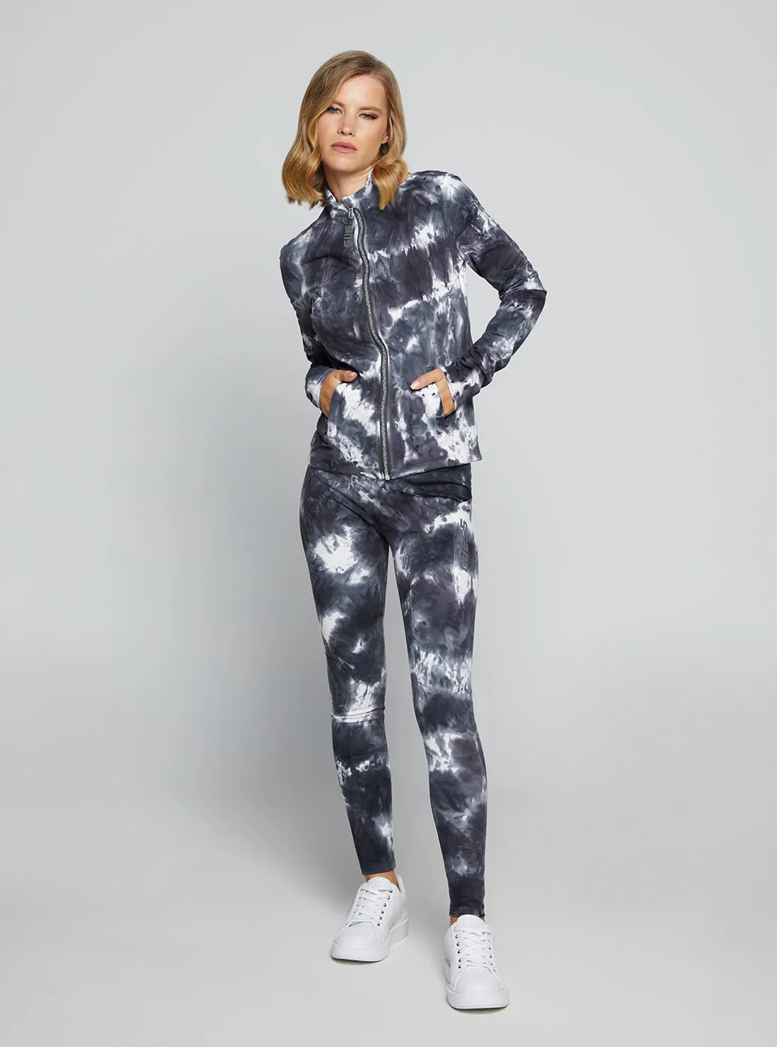 Grey Tie Dye Eudora Active Jacket