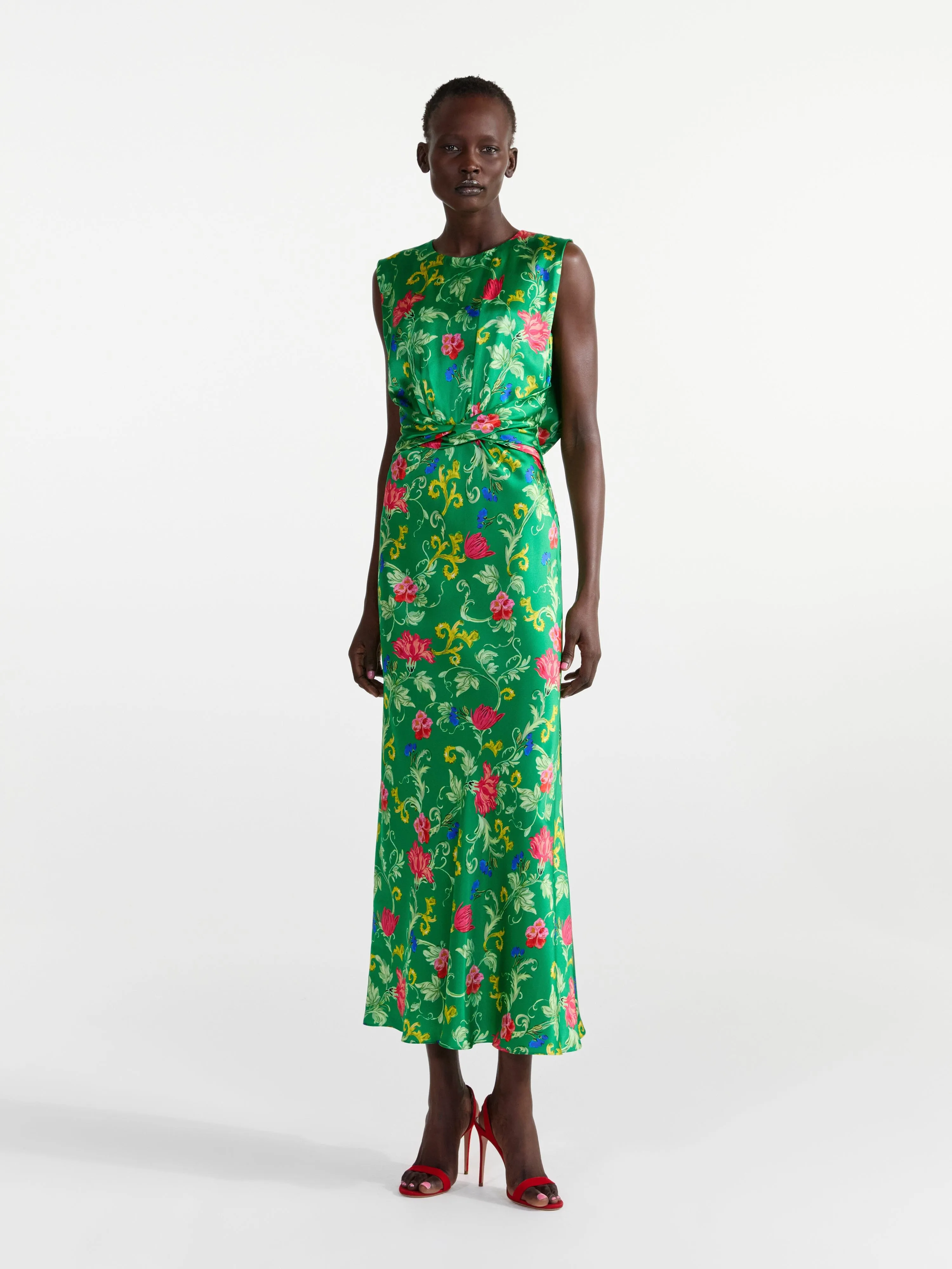Gwen Dress in Mandevilla Emerald