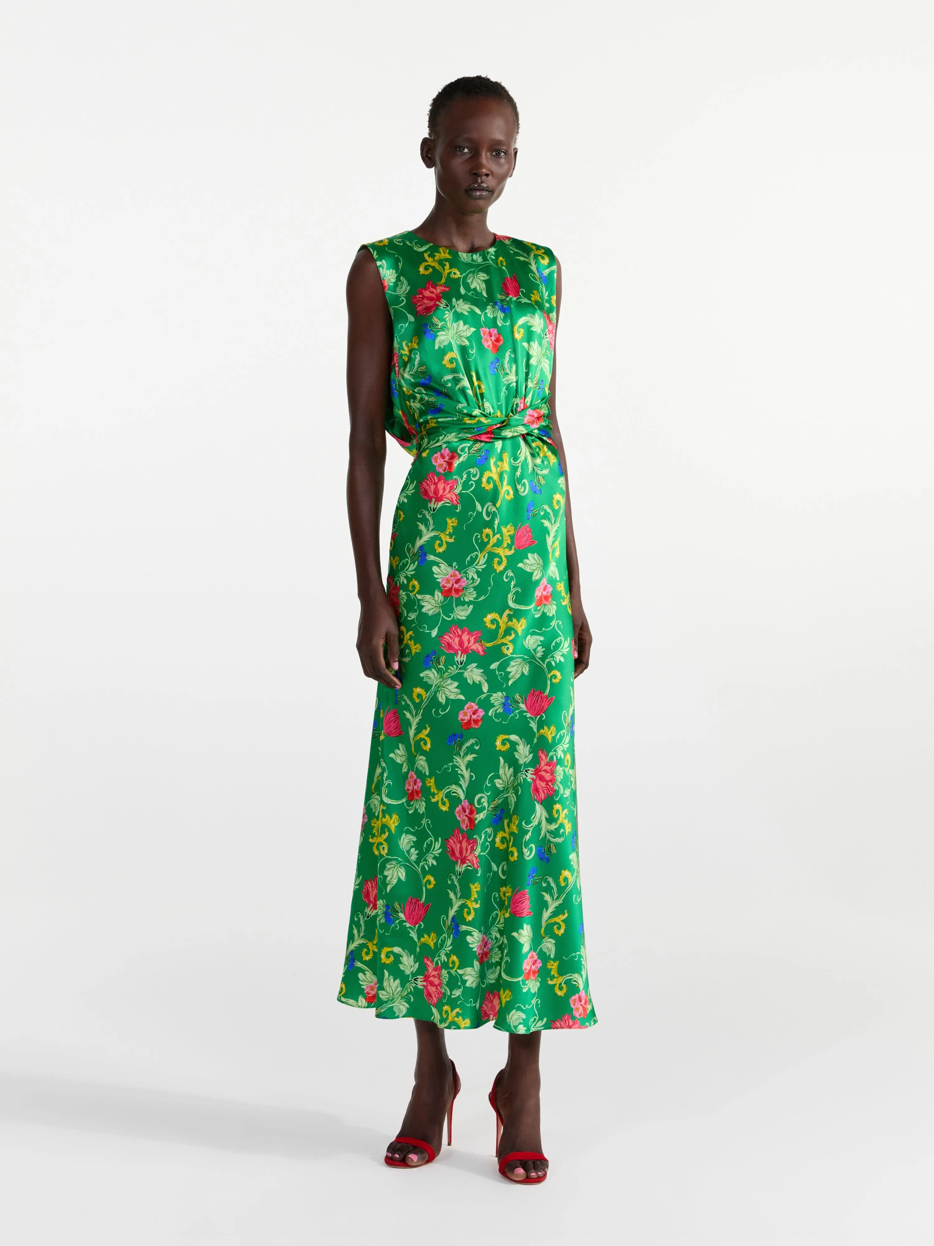 Gwen Dress in Mandevilla Emerald