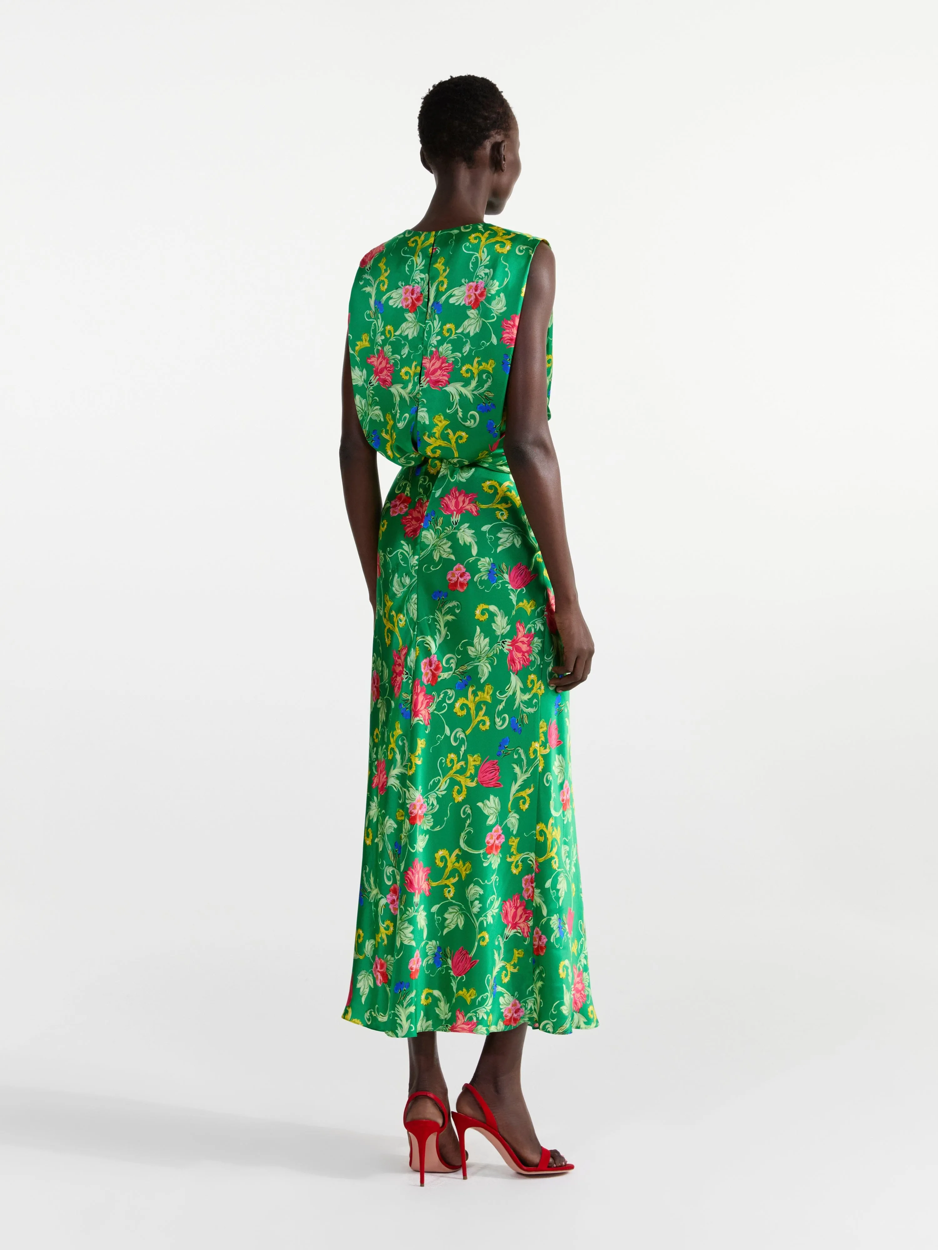Gwen Dress in Mandevilla Emerald
