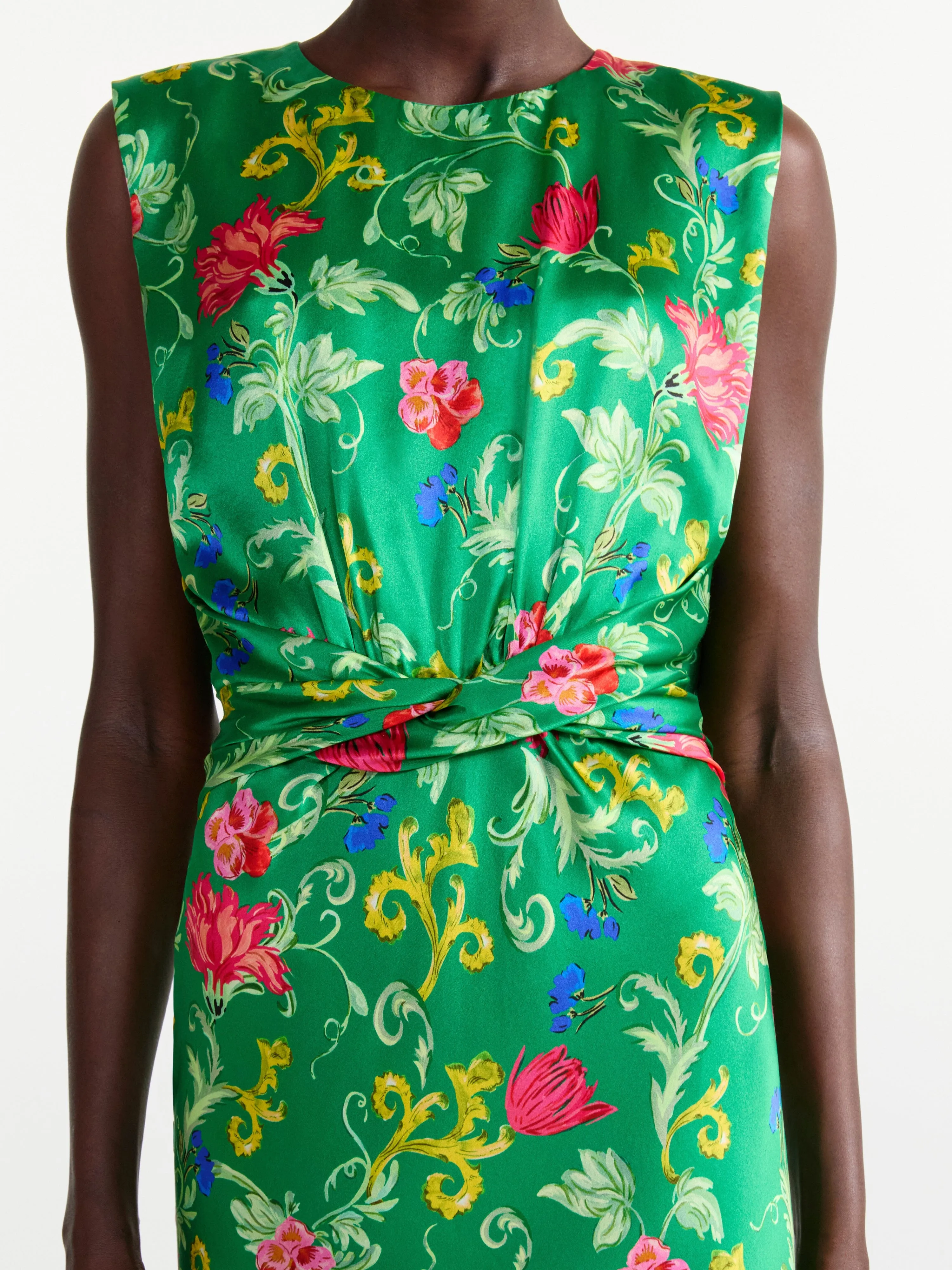 Gwen Dress in Mandevilla Emerald