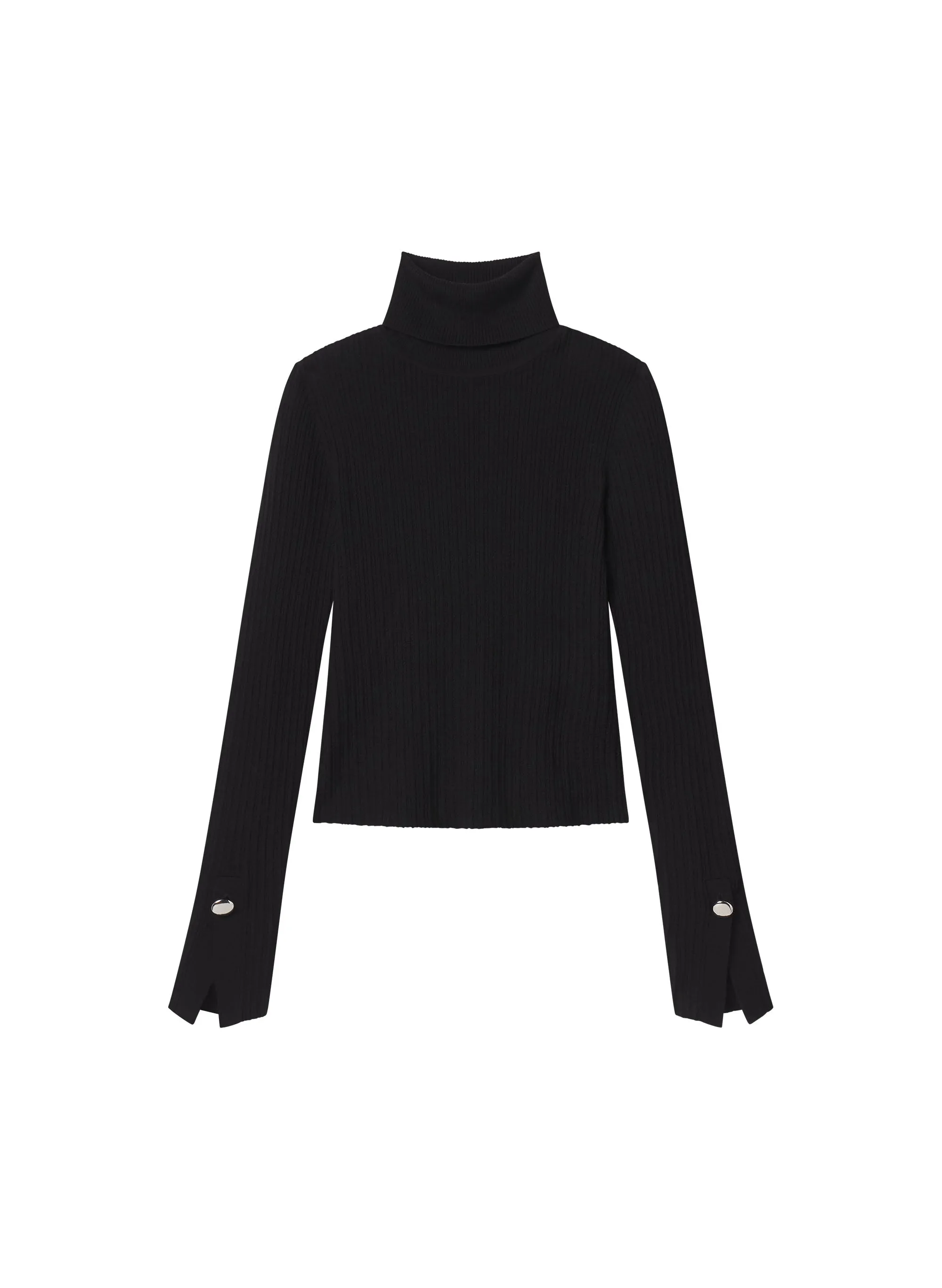 Jett Cable Knit Merino Turtleneck Top
