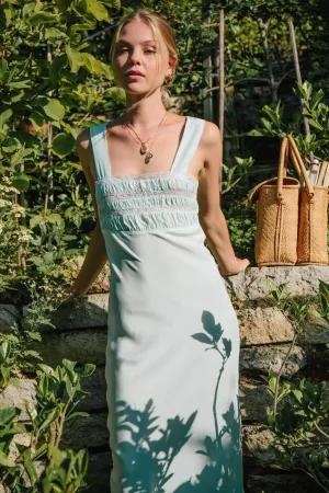 Juliet Dress | Mint Silk Dress