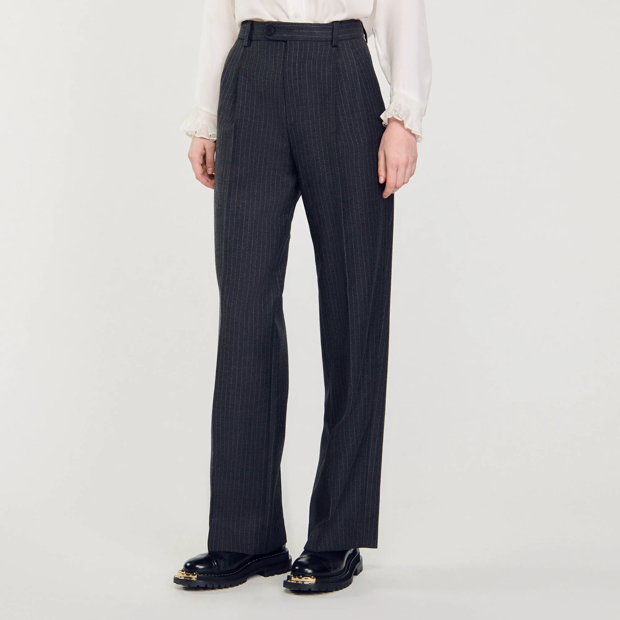 Kelina Wool Pants Grey