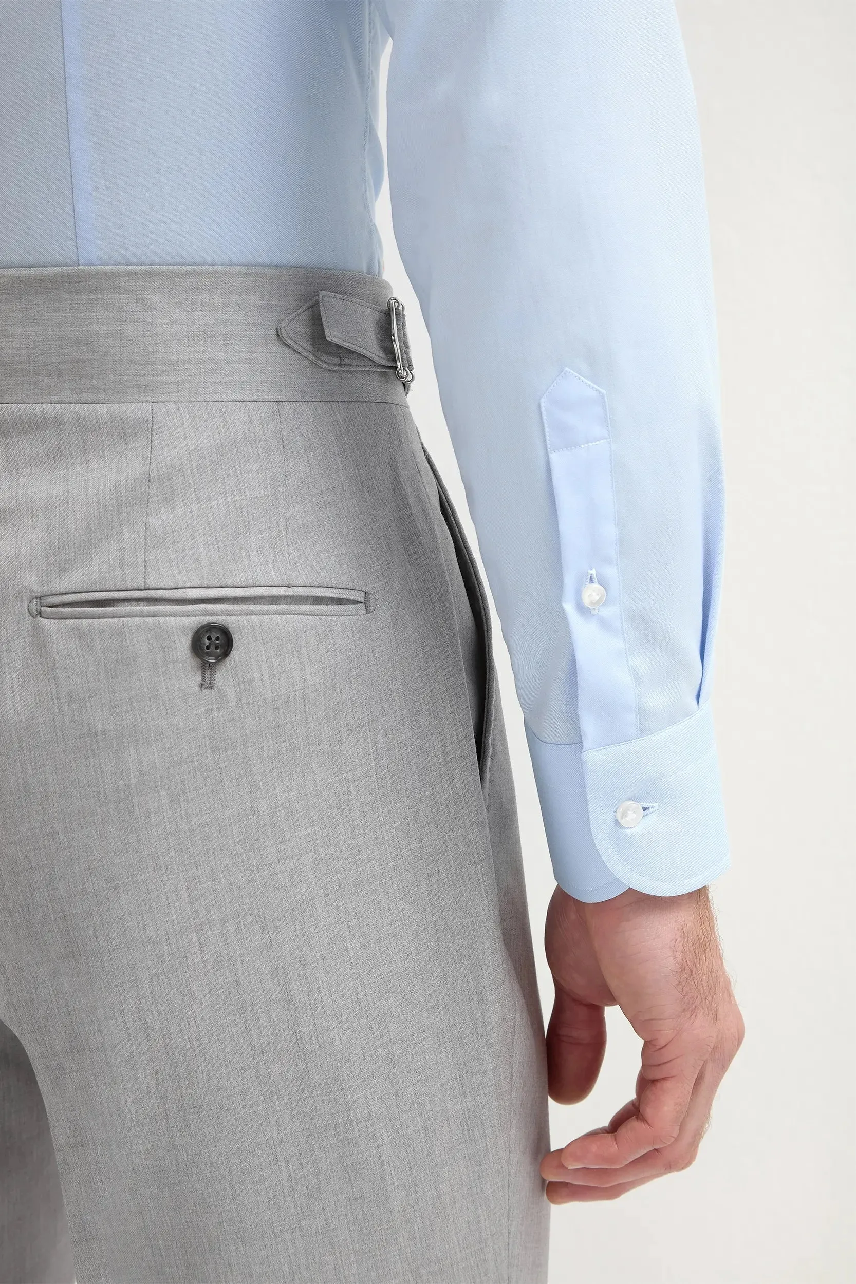 Light grey Soragna trousers - Made in Italy
