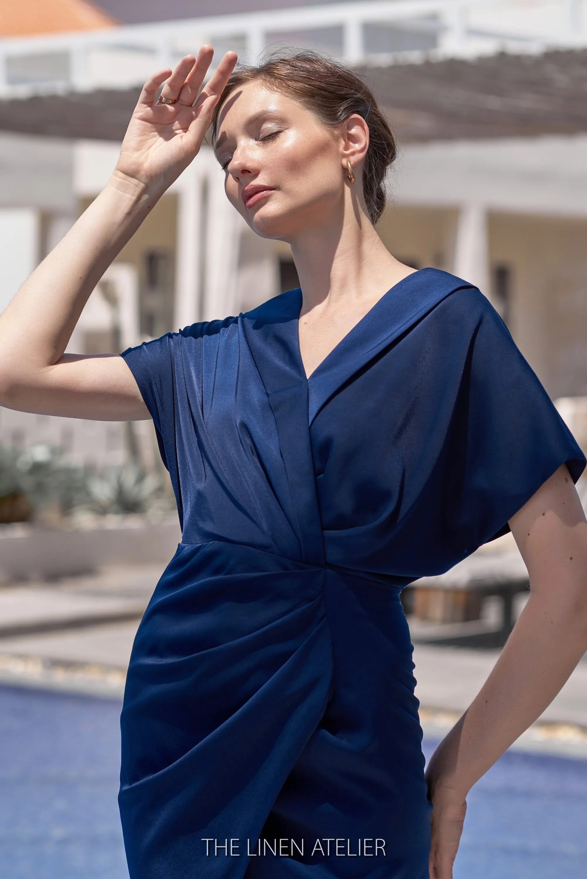 MARTHA Elegant Short Sleeves Cocktail Dress