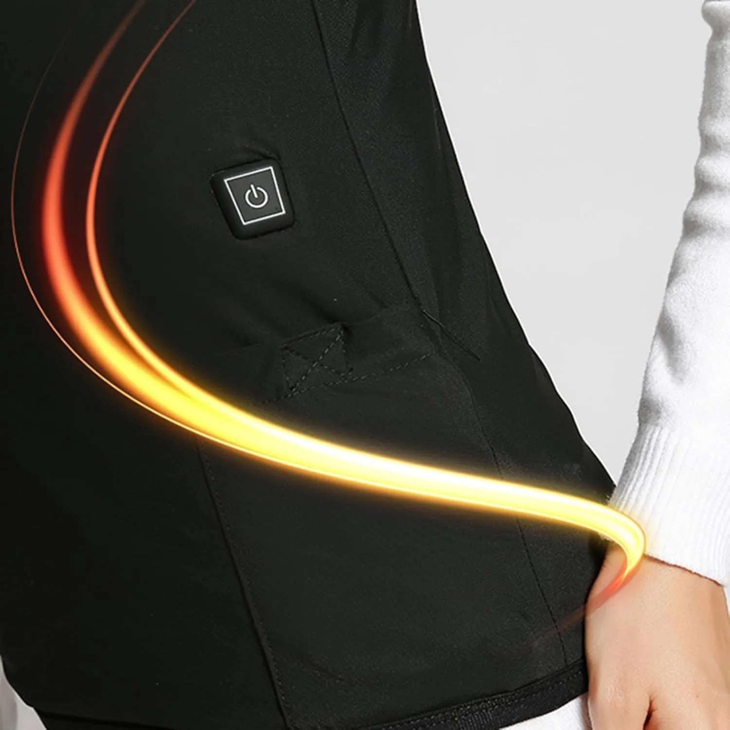 Men and Womens Heated Tank Tops Fall Winter Unisex Fleece Lining Warm Waistcoat 3-Heating Base Vest Undershirt Tops