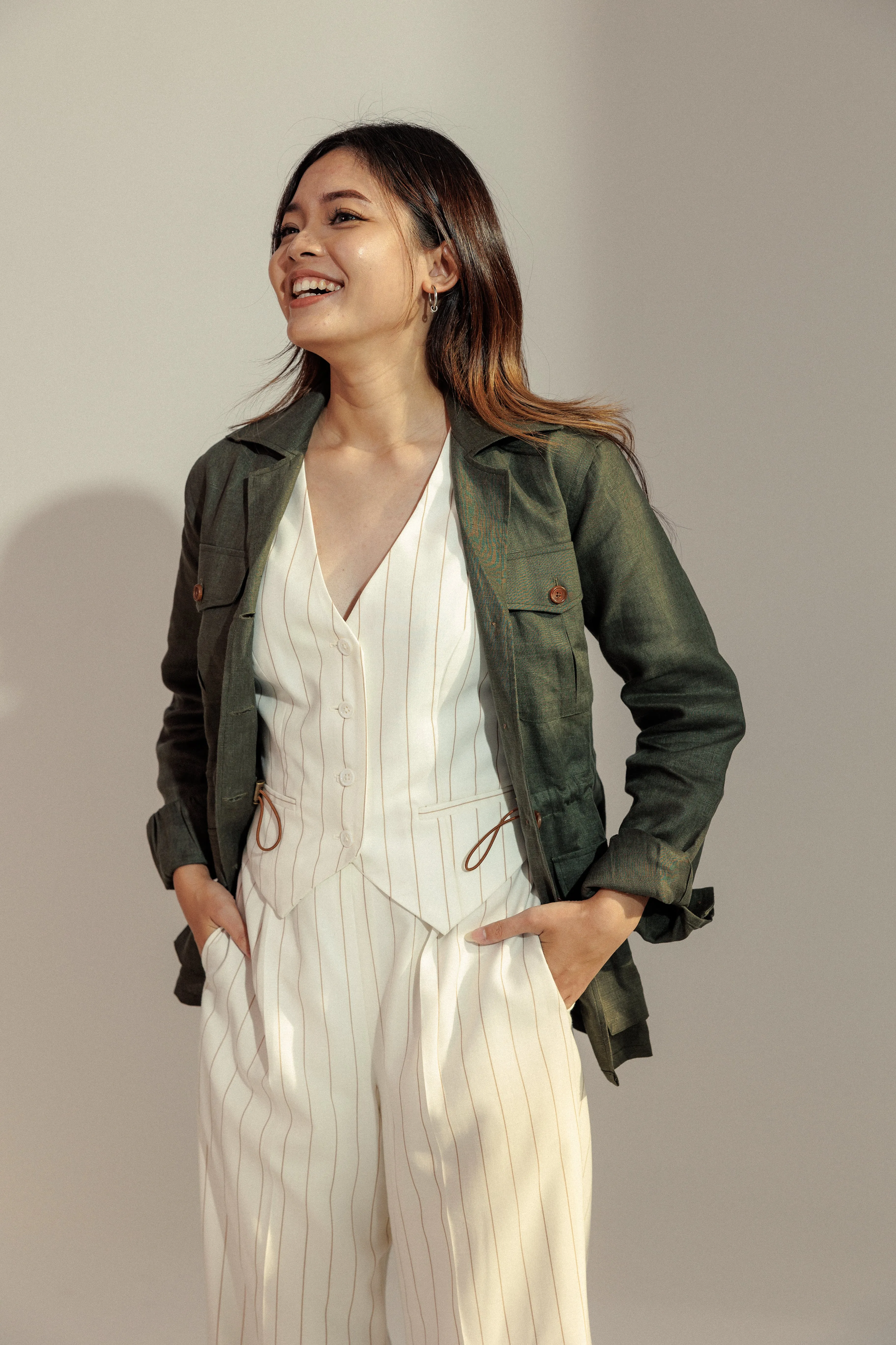 Pinstripe Vest