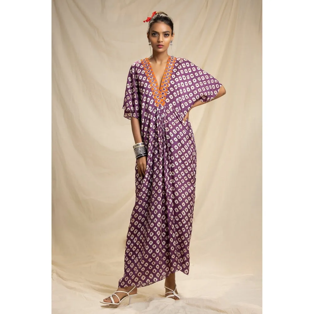 Rajdeep Ranawat Dibbia Kusum Plum Dress