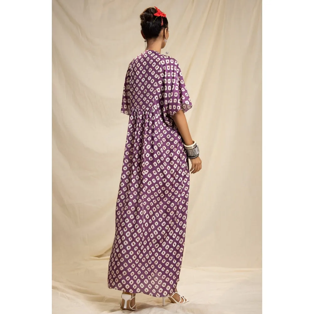 Rajdeep Ranawat Dibbia Kusum Plum Dress
