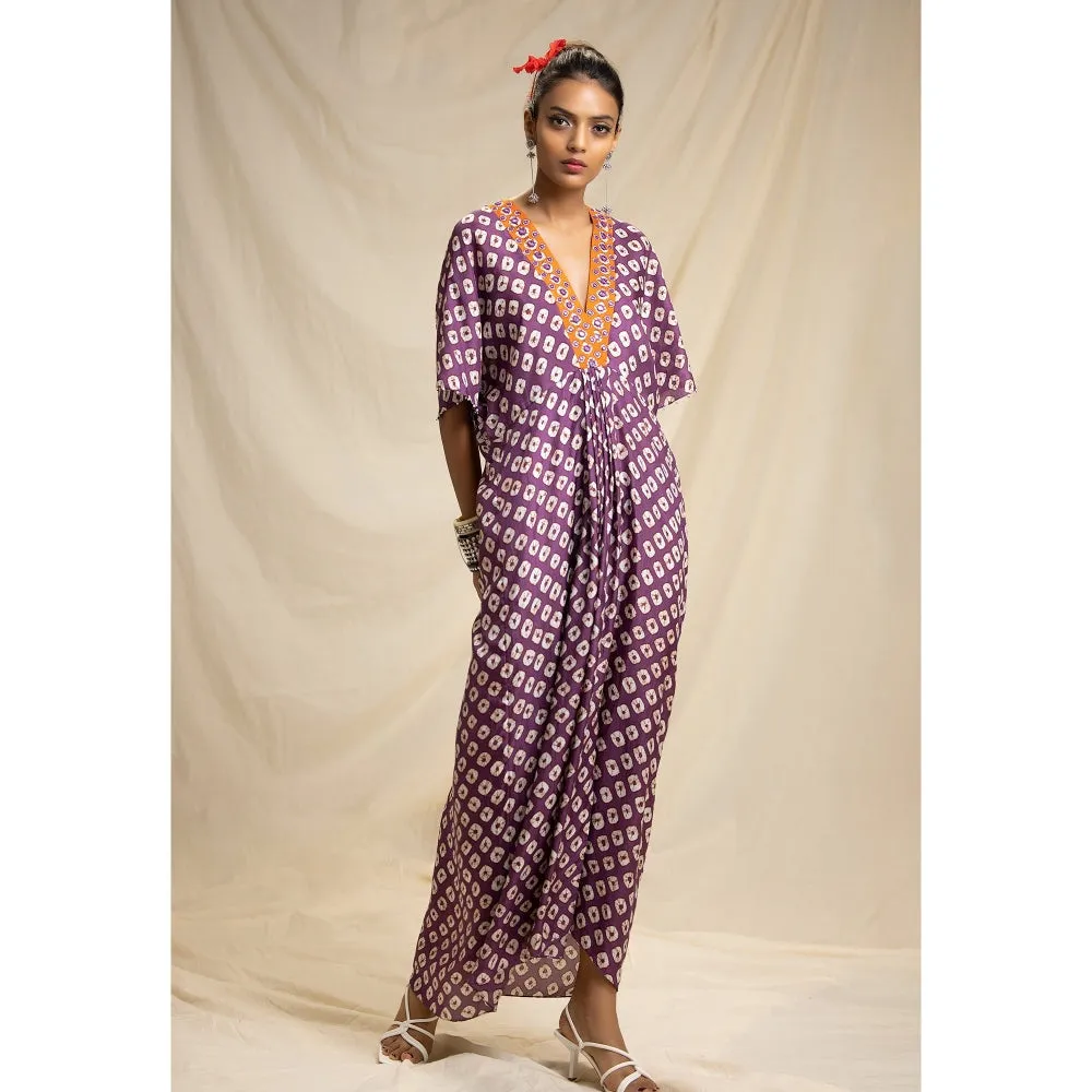 Rajdeep Ranawat Dibbia Kusum Plum Dress
