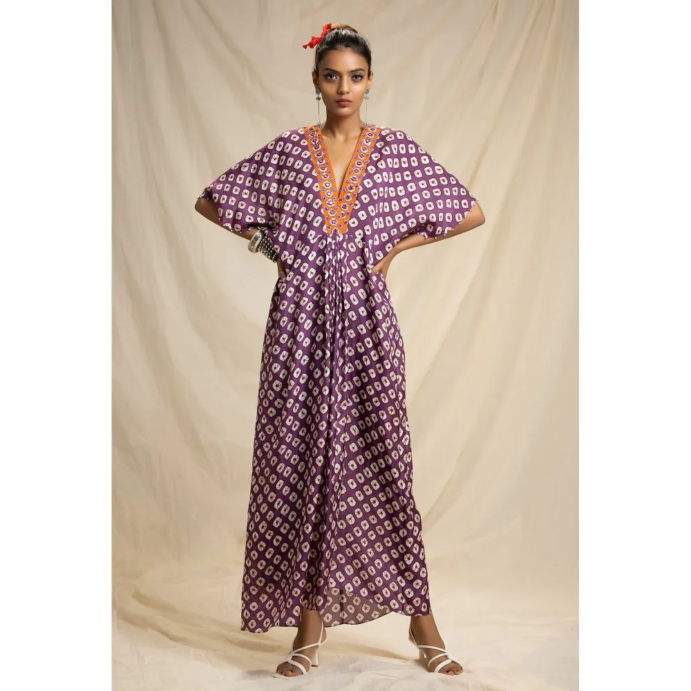 Rajdeep Ranawat Dibbia Kusum Plum Dress