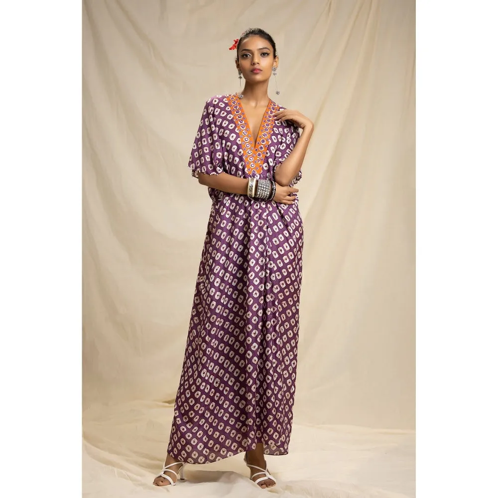 Rajdeep Ranawat Dibbia Kusum Plum Dress