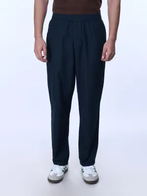 Raw Slub Relaxed Navy Flexiwaist Pants