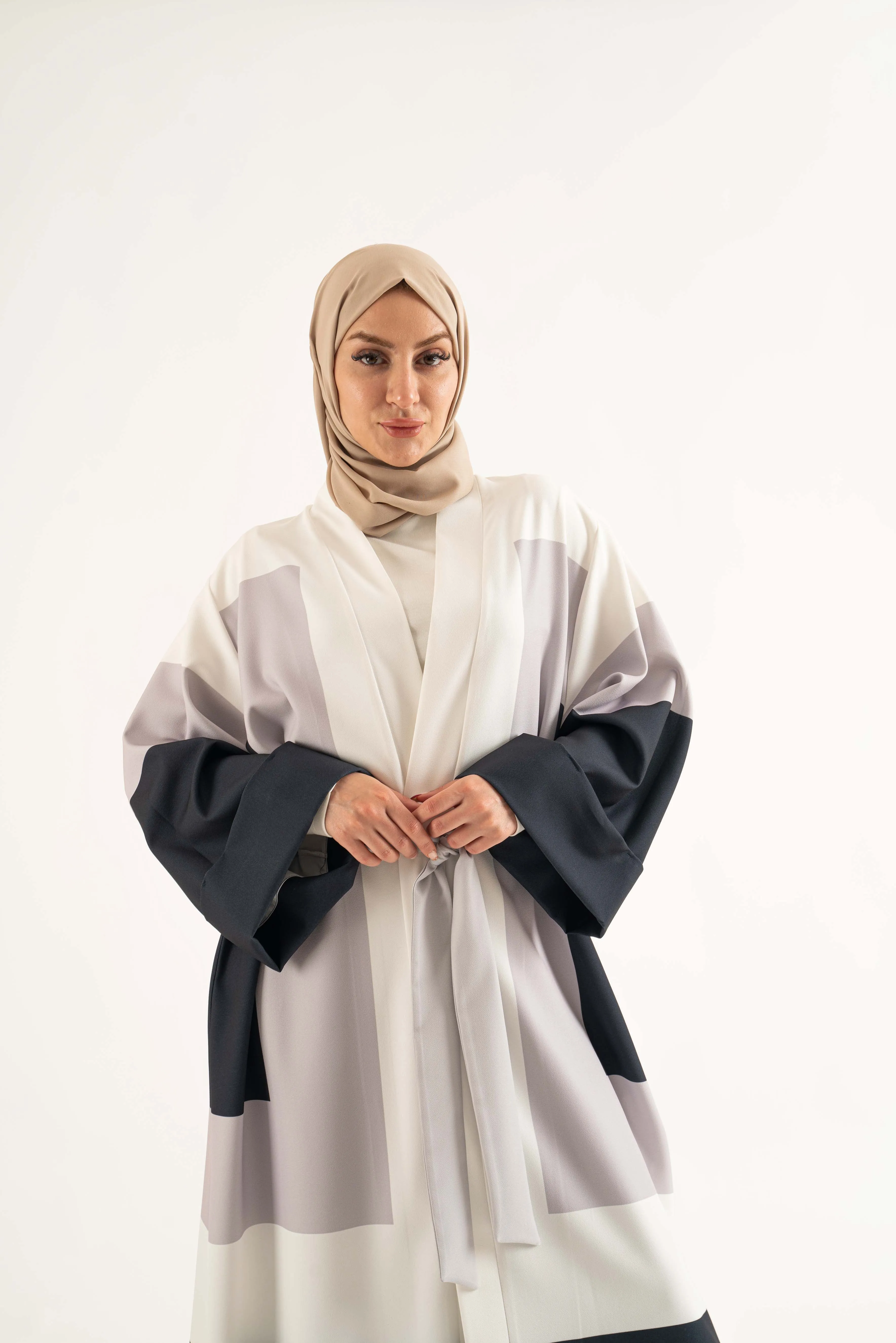Salma Open Abaya Night Sky