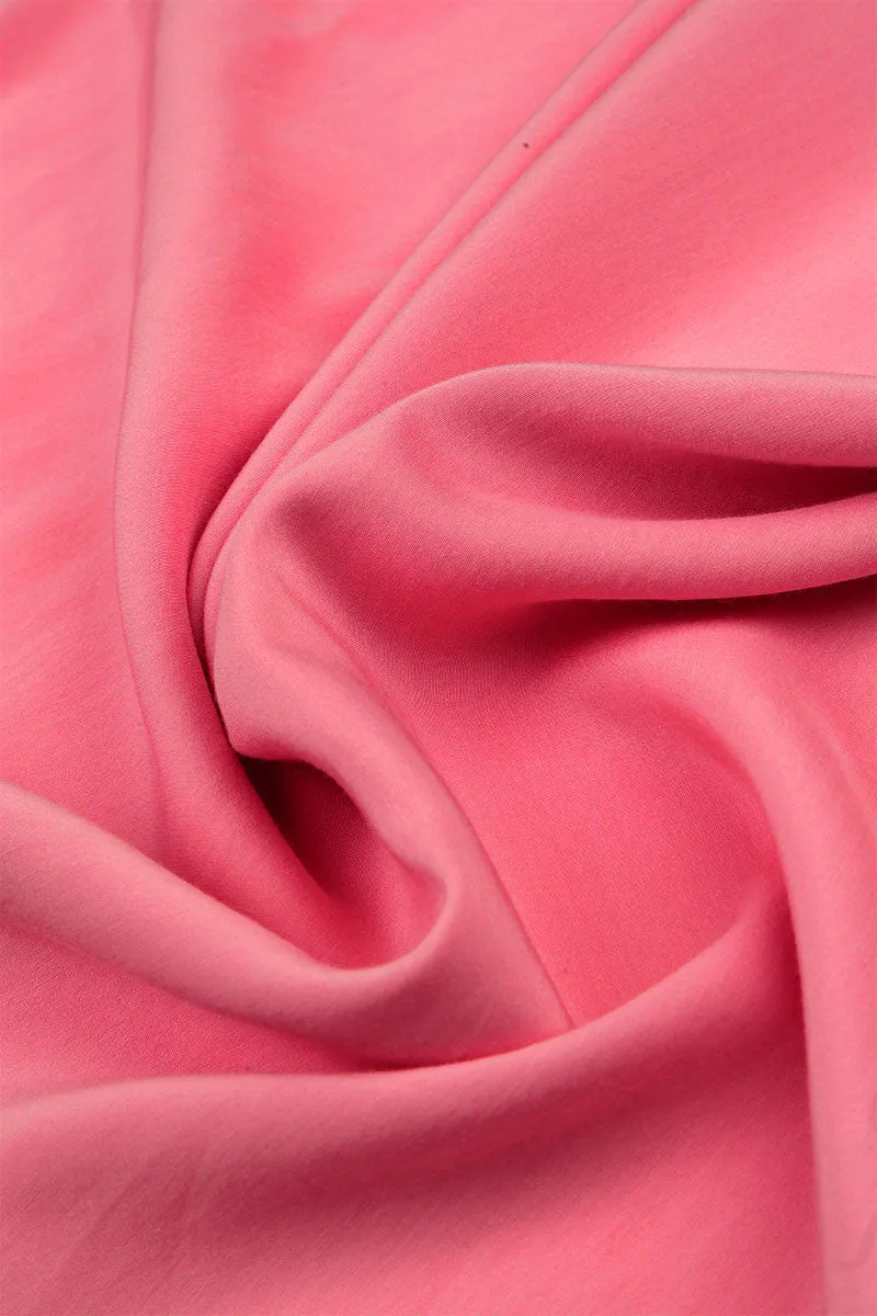Sleeveless Raspberry Silk Bamboo Dress