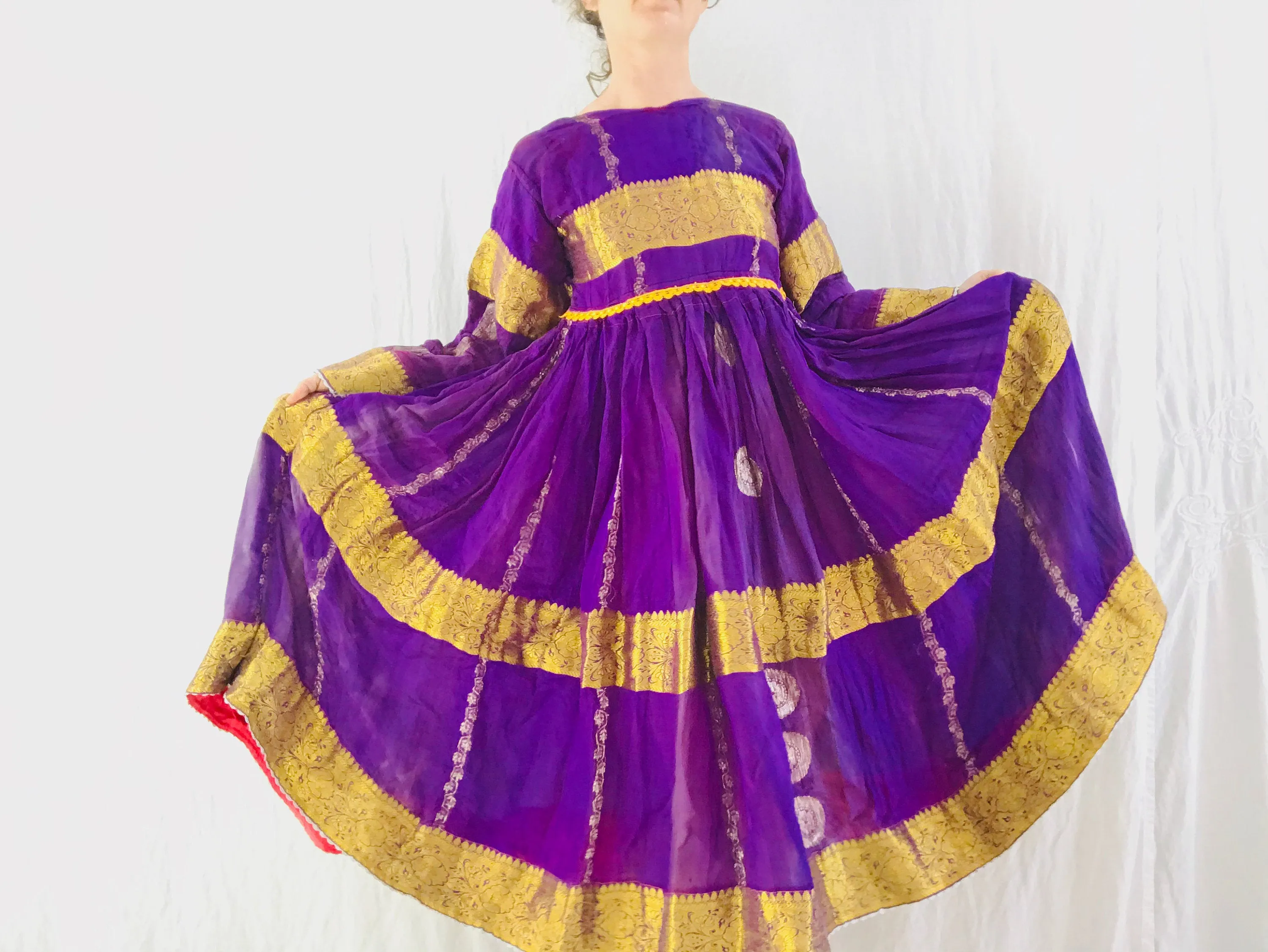 Vintage Kuchi Dress. Hand-Embroidered. Fits up to Size S