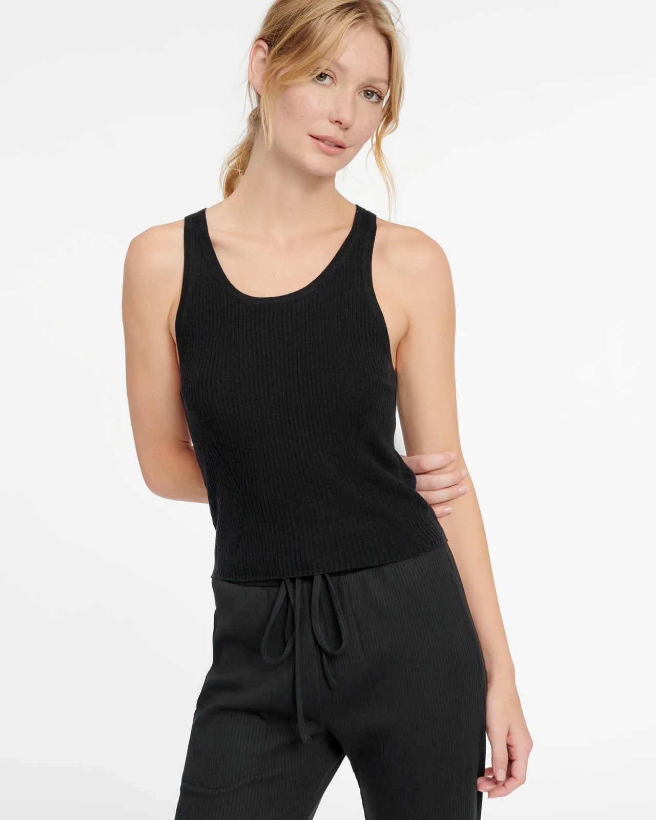 Wool Cashmere LYR Tank