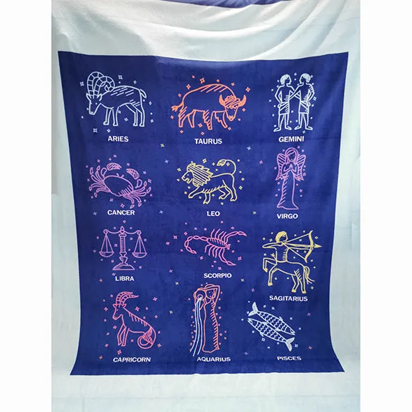 Zodiac Printed Polar Fleece Design 3 - 1.85M Panel